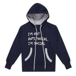 Boys Black Cotton Blend Sweatshirts & Hoodies