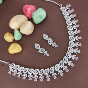 American Diamond  Necklace  With Earring